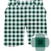 Tipsy Elves Men's Green Gingham Shorts