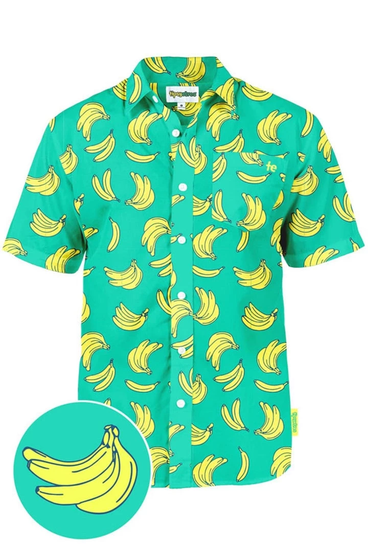 Tipsy Elves Men's Havana Banana Hawaiian Shirt