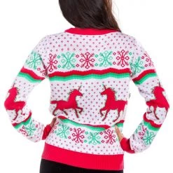 Tipsy Elves Women's Christmicorn Cardigan