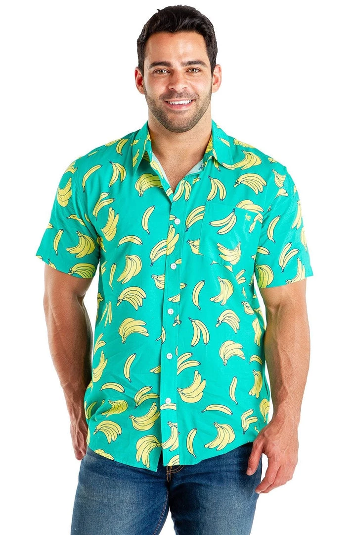 Tipsy Elves Men's Havana Banana Hawaiian Shirt