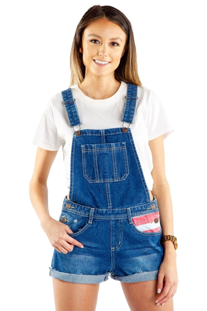 Tipsy Elves Women's Freedom Overalls