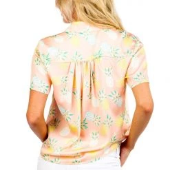 Tipsy Elves Women's Pina Colada Hawaiian Shirt Spring