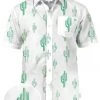 Tipsy Elves Men's Cali Cactus Hawaiian Shirt