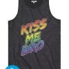 Tipsy Elves Kiss Me Bro Tank Top - Men's Cut