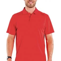 Tipsy Elves Men's Red Golf Polo