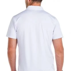 Tipsy Elves Men's White Golf Polo