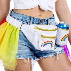 Tipsy Elves Pride & LGBTQ+ Over The Rainbow Fanny Pack With Drink Holder