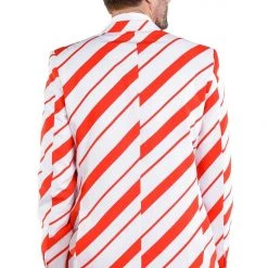 Tipsy Elves Men Candy Cane Crusher Blazer With Tie
