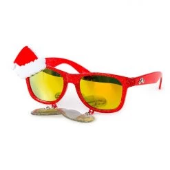 Tipsy Elves Santa Claus With Moustache Red Lens Sun-Staches