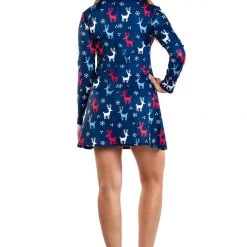 Tipsy Elves Women's Royal Reindeer Dress