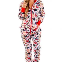 Tipsy Elves Women's Meowy Catmus Jumpsuit