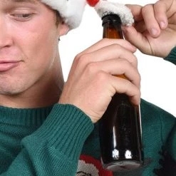 Tipsy Elves Santa Hat With Bottle Opener Holidays & Occasions
