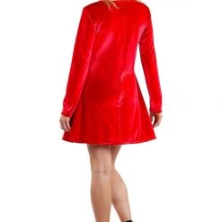 Tipsy Elves Women's Christmas Red Velvet Dress
