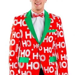 Tipsy Elves Ho Ho Holla Blazer With Tie Men
