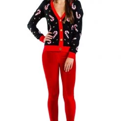 Tipsy Elves Red Velvet Leggings