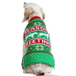 Tipsy Elves Holidays & Occasions Seasons Greetings Dog Sweater