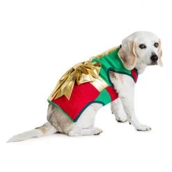Tipsy Elves Gold Bow Dog Sweater Holidays & Occasions