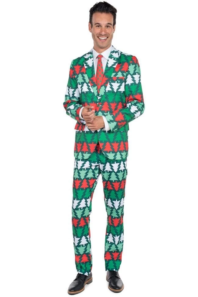 Tipsy Elves Pine Playboy Suit Pants