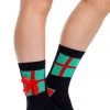 Tipsy Elves Women's Black Present Socks