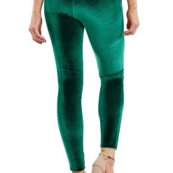 Tipsy Elves Velvet Green Leggings