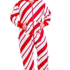 Tipsy Elves Men's Candy Cane Jumpsuit