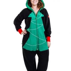 Tipsy Elves Women's Christmas Tree Toss Game Jumpsuit