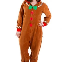 Tipsy Elves Women's Gingerbread Man Jumpsuit