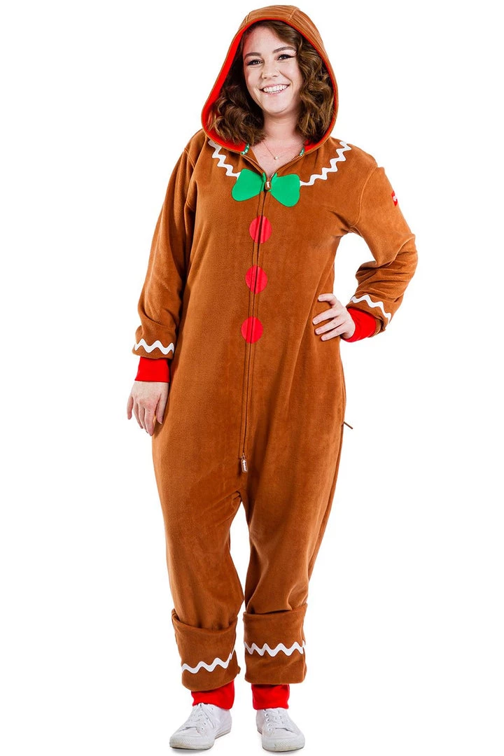 Tipsy Elves Women's Gingerbread Man Jumpsuit