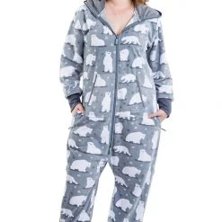 Tipsy Elves Women's Polar Bear Jumpsuit