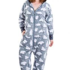 Tipsy Elves Women's Polar Bear Jumpsuit