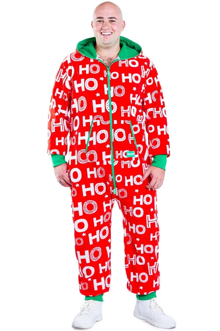 Tipsy Elves Men's Ho Ho Ho Jumpsuit