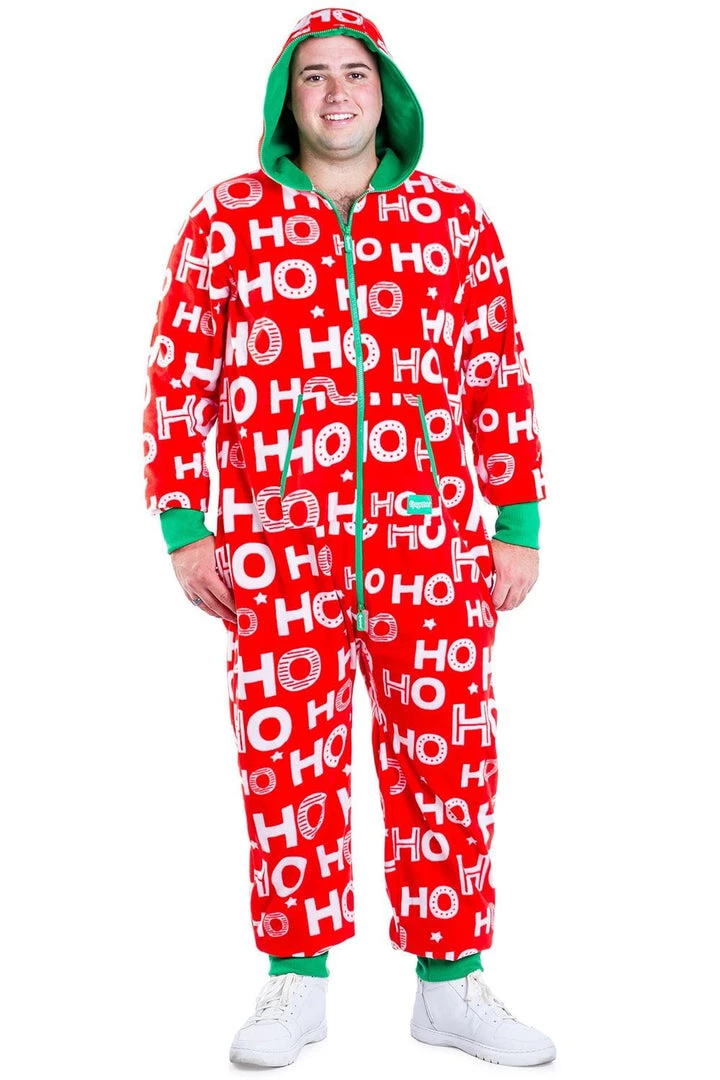 Tipsy Elves Men's Ho Ho Ho Jumpsuit