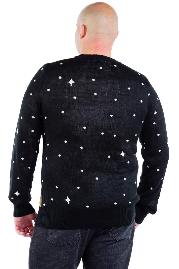 Tipsy Elves Men's Santa Unicorn Big And Tall Ugly Christmas Sweater