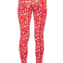 Tipsy Elves Women Christmas Candy Leggings