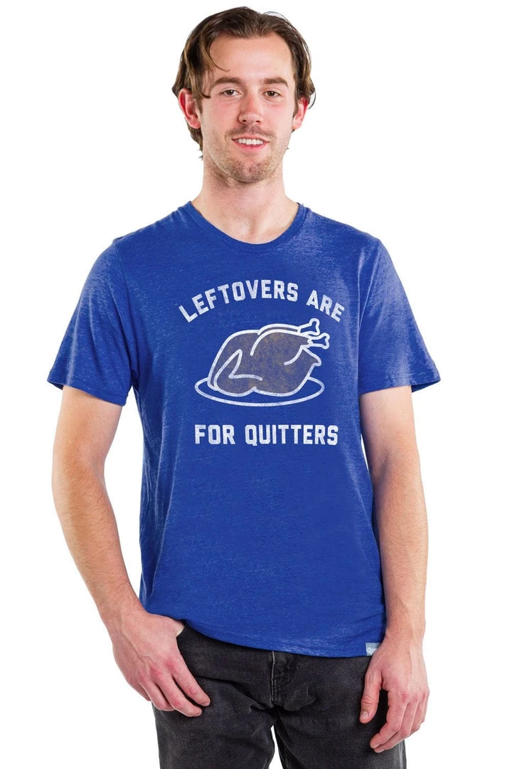 Tipsy Elves Men's Leftovers Are For Quitters Tee