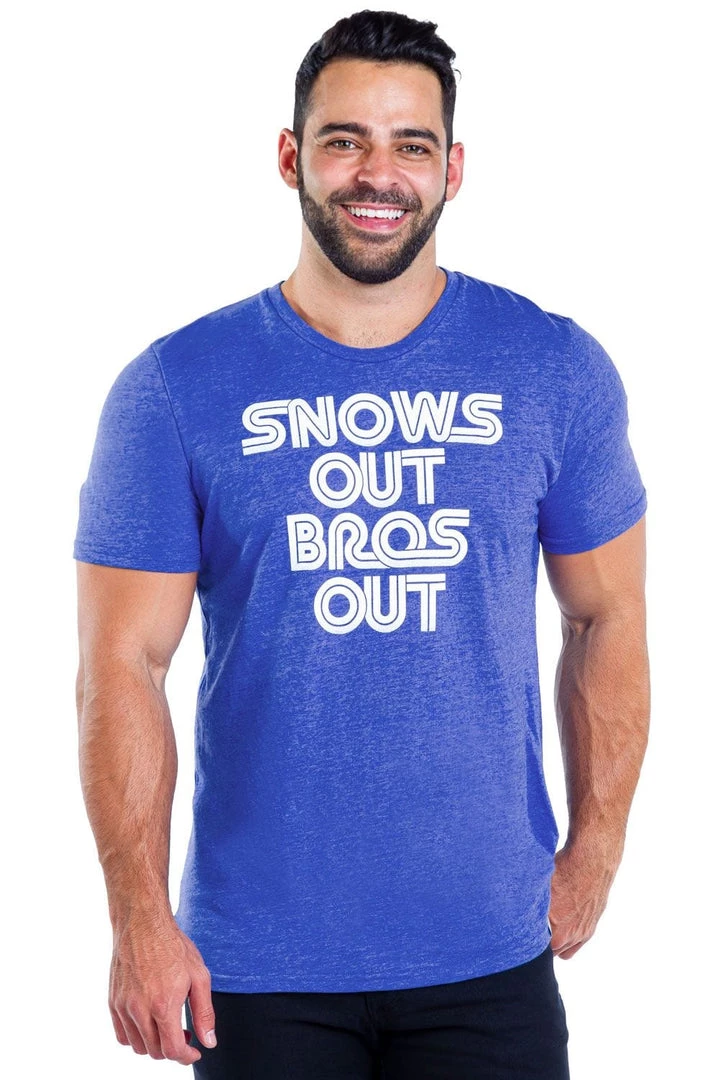 Tipsy Elves Men's Snows Out Bros Out Tee