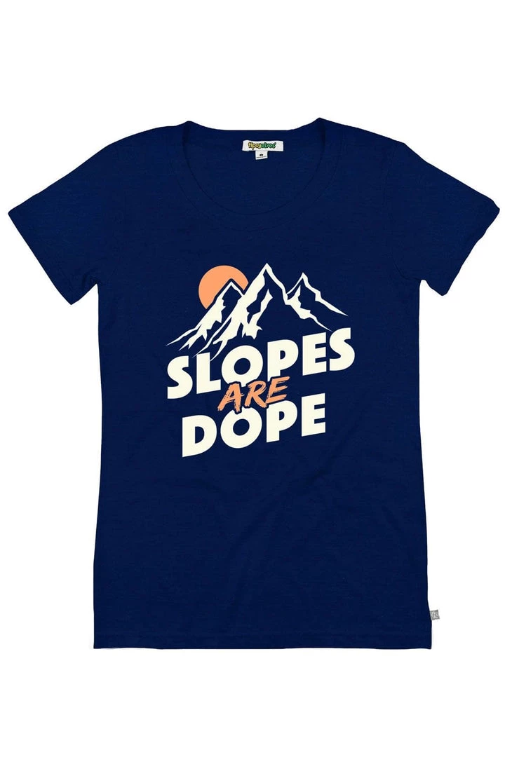 Tipsy Elves Women's Slopes Are Dope Tee