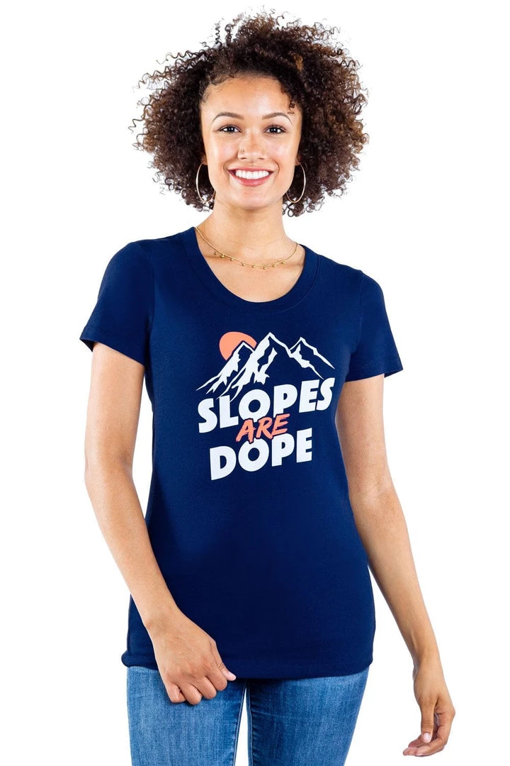 Tipsy Elves Women's Slopes Are Dope Tee