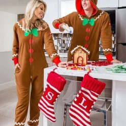 Tipsy Elves Men's Gingerbread Man Jumpsuit
