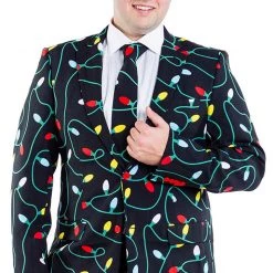 Tipsy Elves Tangle Wrangler Big And Tall Blazer W/ Tie Men
