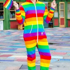 Tipsy Elves Rainbow Jumpsuit - Men's Cut