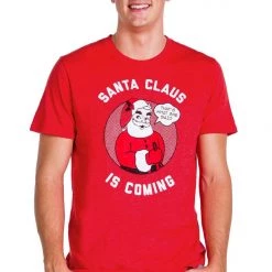 Tipsy Elves Men's Santa Claus Is Coming Tee