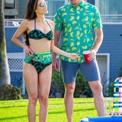 Tipsy Elves Women's Palm Princess Bikini Top