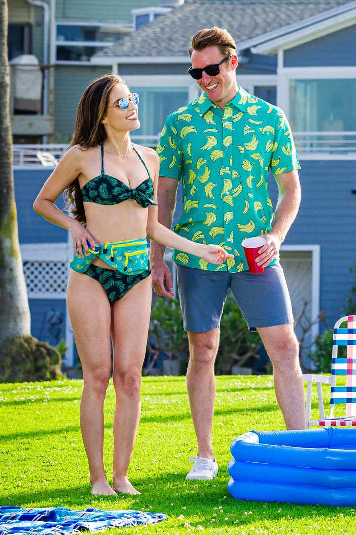 Tipsy Elves Women's Palm Princess Bikini Top