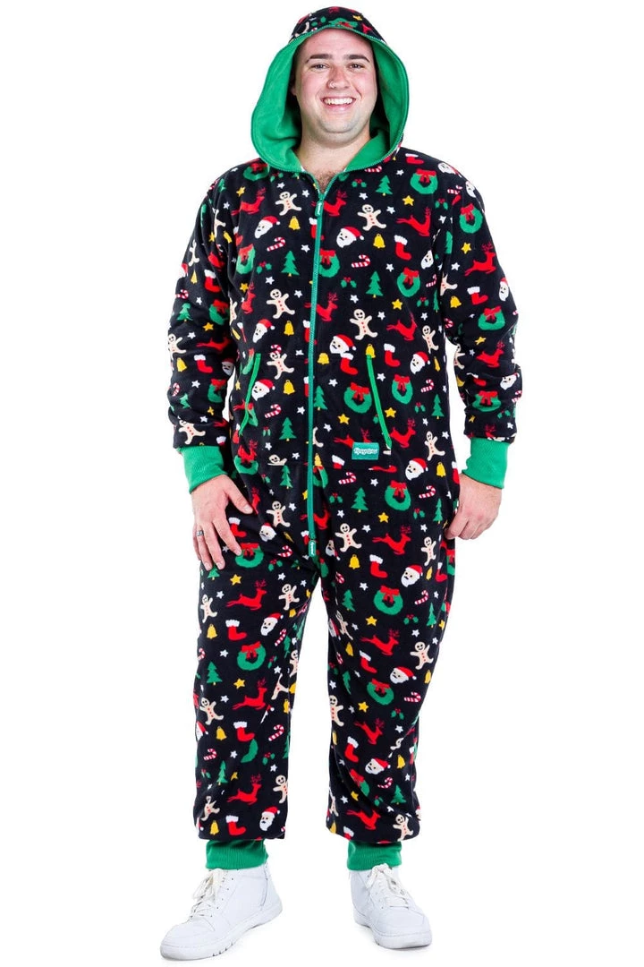 Tipsy Elves Men's Cookie Cutter Big And Tall Jumpsuit