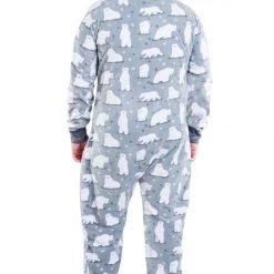 Tipsy Elves Men's Polar Bear Big And Tall Jumpsuit