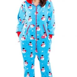 Tipsy Elves Women's Snowman Is An Island Plus Size Jumpsuit