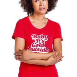 Tipsy Elves Women's Baby It's Cold Outside Tee