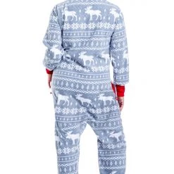 Tipsy Elves Women's Grey Moose Plus Size Jumpsuit