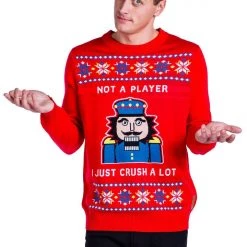 Tipsy Elves Men's I Just Crush A Lot Ugly Christmas Sweater